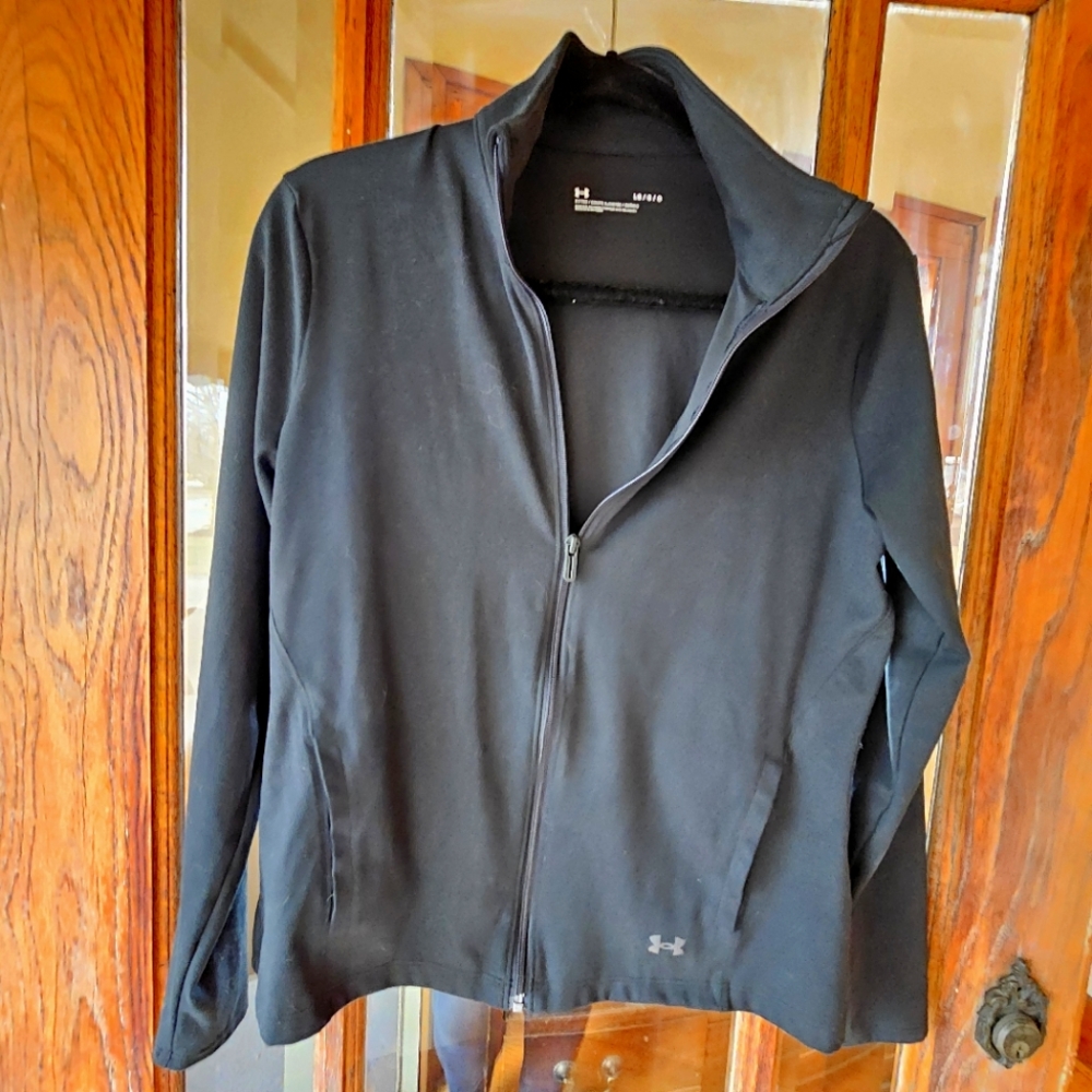 Under Armour Fitted Light Jacket Black Women's L Full Zip